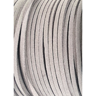 Suede Lichtgrijs 3mm per meter
